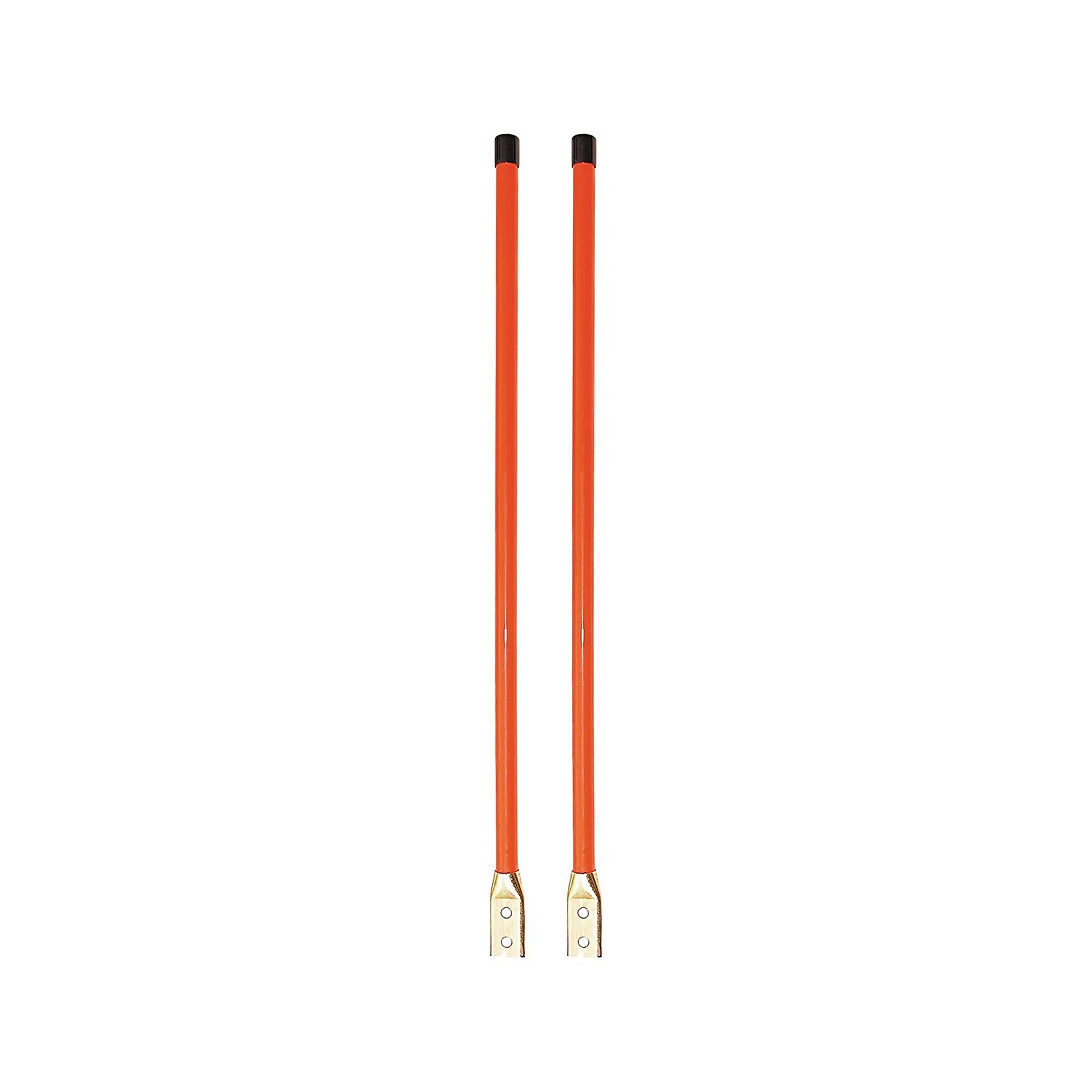 Buyers Products, 3/4 x 28in. Orange Bolt-On Bumper Marker Sight Rods, Length 28 in, Single, Pair, or Set Pair, Model# 1308105
